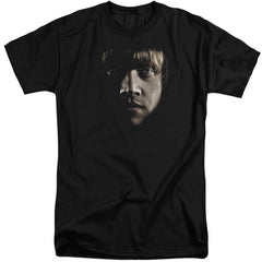 Harry Potter Ron Poster Head Men's 18/1 Tall Cotton Short-Sleeve T-Shirt