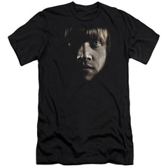 Harry Potter Ron Poster Head Men's Ultra-Soft 30/1 Cotton Slim Short-Sleeve T-Shirt
