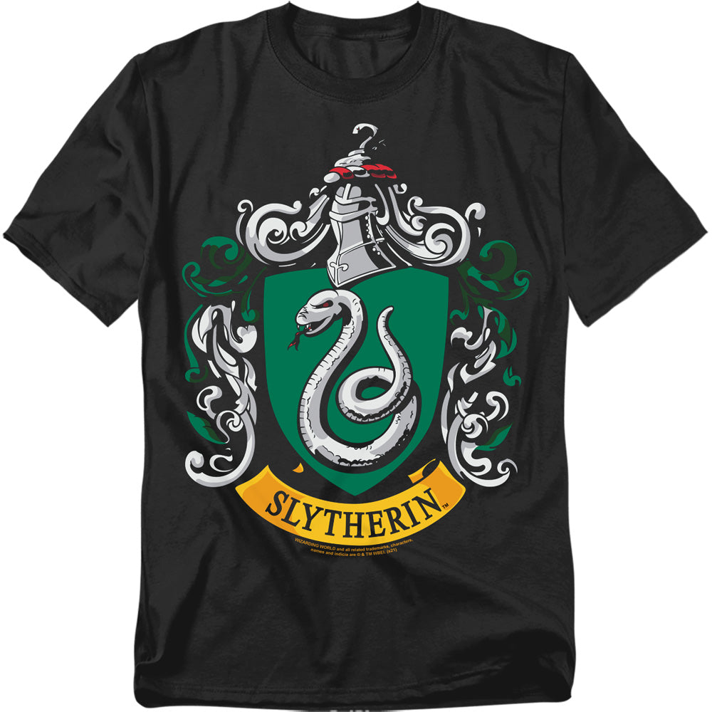 Harry Potter Slytherin Crest Men's 18/1 Cotton Short-Sleeve T-Shirt