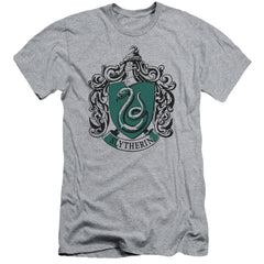 Harry Potter Slytherin Crest Men's Ultra-Soft 30/1 Cotton Slim Short-Sleeve T-Shirt