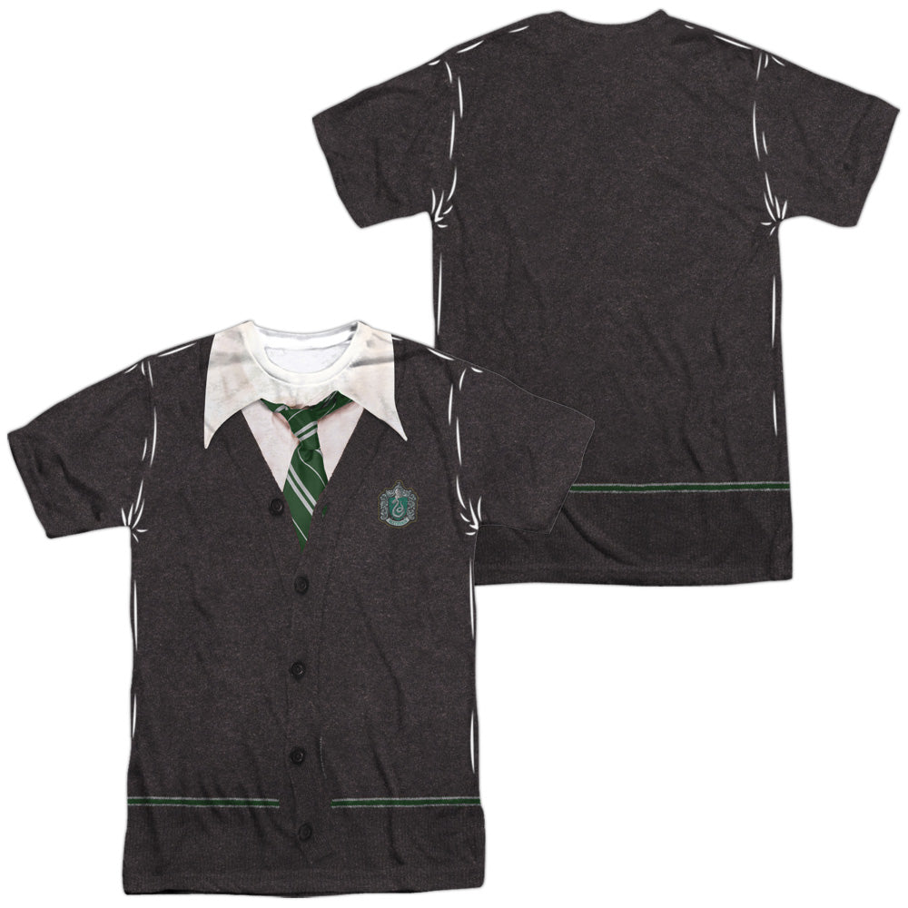 Harry Potter Slytherin Uniform (Front/Back Print) Men's Regular Fit Polyester Short-Sleeve T-Shirt