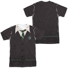 Harry Potter Slytherin Uniform (Front/Back Print) Men's Regular Fit Polyester Short-Sleeve T-Shirt