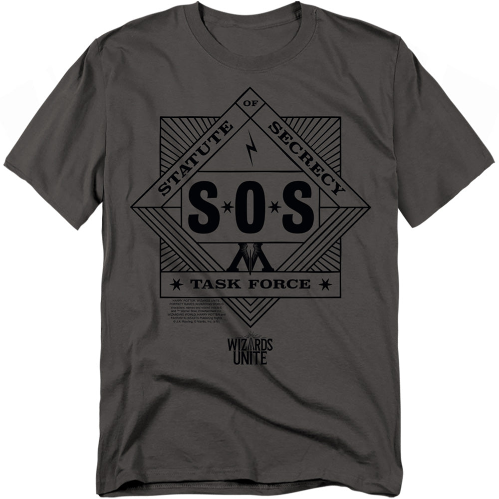 Harry Potter Sos Task Force Men's 18/1 Cotton Short-Sleeve T-Shirt