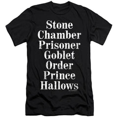 Harry Potter Titles Men's Ultra-Soft 30/1 Cotton Slim Short-Sleeve T-Shirt