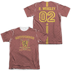 Harry Potter Weasley Sweater (Front/Back Print) Men's Regular Fit Poly Cotton Short-Sleeve T-Shirt
