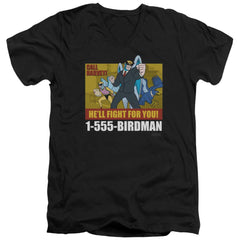 Harvey Birdman Birdman Ad Men's 30/1 Cotton Slim V-Neck T-Shirt