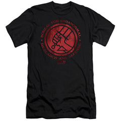 Hellboy II Bprd Logo Men's Ultra-Soft 30/1 Cotton Slim Short-Sleeve T-Shirt