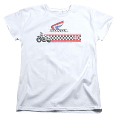 Honda 1985 Red White Blue Women's 18/1 Cotton Short-Sleeve T-Shirt