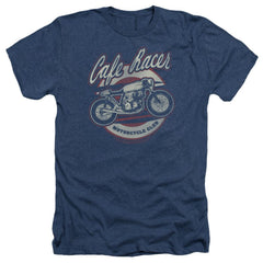 Honda Cafe Racer Men's 30/1 Heather 60 40 Poly Short-Sleeve T-Shirt