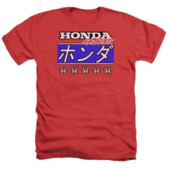 Honda Kanji Racing Men's 30/1 Heather 60 40 Poly Short-Sleeve T-Shirt