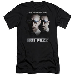 Hot Fuzz Big Cops Men's Ultra-Soft 30/1 Cotton Slim Short-Sleeve T-Shirt