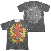 Hot Stuff Heated (Front/Back Print) Men's Regular Fit Poly Cotton Short-Sleeve T-Shirt