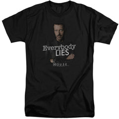House Everybody Lies Men's 18/1 Tall Cotton Short-Sleeve T-Shirt