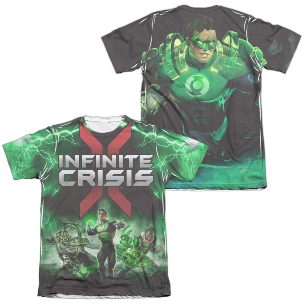Infinite Crisis IC Green Lantern (Front/Back Print) Men's Regular Fit Poly Cotton Short-Sleeve T-Shirt