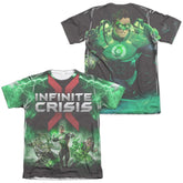 Infinite Crisis IC Green Lantern (Front/Back Print) Men's Regular Fit Poly Cotton Short-Sleeve T-Shirt