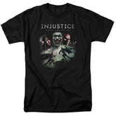 Injustice Gods Among Us Key Art Men's 18/1 Cotton Short-Sleeve T-Shirt