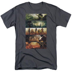 Injustice Gods Among Us Panels Men's 18/1 Cotton Short-Sleeve T-Shirt