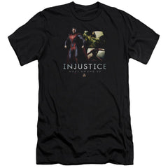 Injustice Gods Among Us Supermans Revenge Men's Ultra-Soft 30/1 Cotton Slim Short-Sleeve T-Shirt