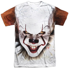 It (2017) Pennywise At Large Men's Regular Fit Polyester Short-Sleeve T-Shirt