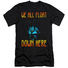 It (2017) We All Float Down Here Men's Ultra-Soft 30/1 Cotton Slim Short-Sleeve T-Shirt