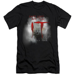 It (2019) Come Back And Play Men's Ultra-Soft 30/1 Cotton Slim Short-Sleeve T-Shirt