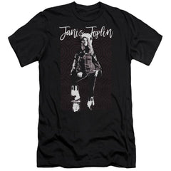 Janis Joplin Minimal J Men's Ultra-Soft 30/1 Cotton Slim Short-Sleeve T-Shirt