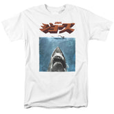 Jaws Japanese Poster Men's 18/1 Cotton Short-Sleeve T-Shirt