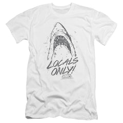 Jaws Locals Only Men's Ultra-Soft 30/1 Cotton Slim Short-Sleeve T-Shirt