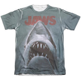 Jaws Poster Men's Regular Fit Poly Cotton Short-Sleeve T-Shirt