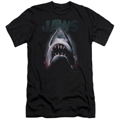 Jaws Terror In The Deep Men's Ultra-Soft 30/1 Cotton Slim Short-Sleeve T-Shirt