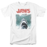 Jaws Vintage Poster Men's 18/1 Cotton Short-Sleeve T-Shirt