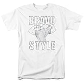 Johnny Bravo Bravo Style Men's 18/1 Cotton Short-Sleeve T-Shirt