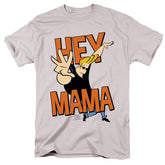 Johnny Bravo Hey Mama Men's 18/1 Cotton Short-Sleeve T-Shirt
