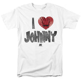Johnny Bravo I Heart Johnny Men's 18/1 Cotton Short-Sleeve T-Shirt