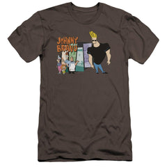 Johnny Bravo Johnny & Friends Men's Ultra-Soft 30/1 Cotton Slim Short-Sleeve T-Shirt