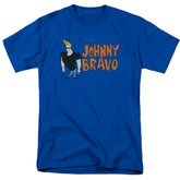Johnny Bravo Johnny Logo Men's 18/1 Cotton Short-Sleeve T-Shirt