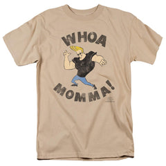 Johnny Bravo Whoa Momma Men's 18/1 Cotton Short-Sleeve T-Shirt