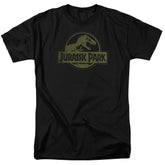 Jurassic Park Distressed Logo Men's 18/1 Cotton Short-Sleeve T-Shirt