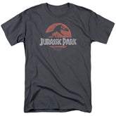Jurassic Park Faded Logo Men's 18/1 Cotton Short-Sleeve T-Shirt
