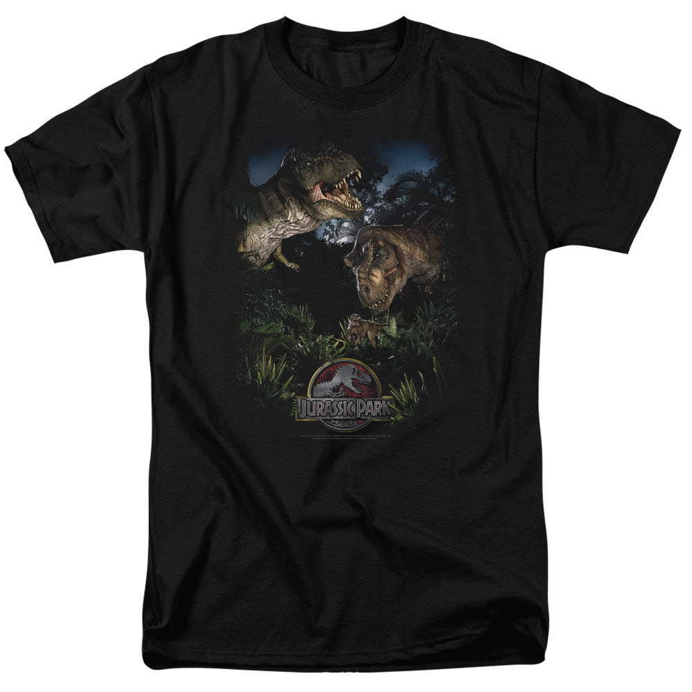 Jurassic Park Happy Family Men's 18/1 Cotton Short-Sleeve T-Shirt