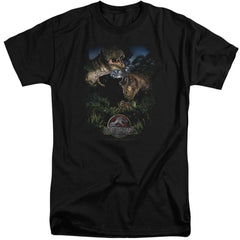 Jurassic Park Happy Family Men's 18/1 Tall Cotton Short-Sleeve T-Shirt