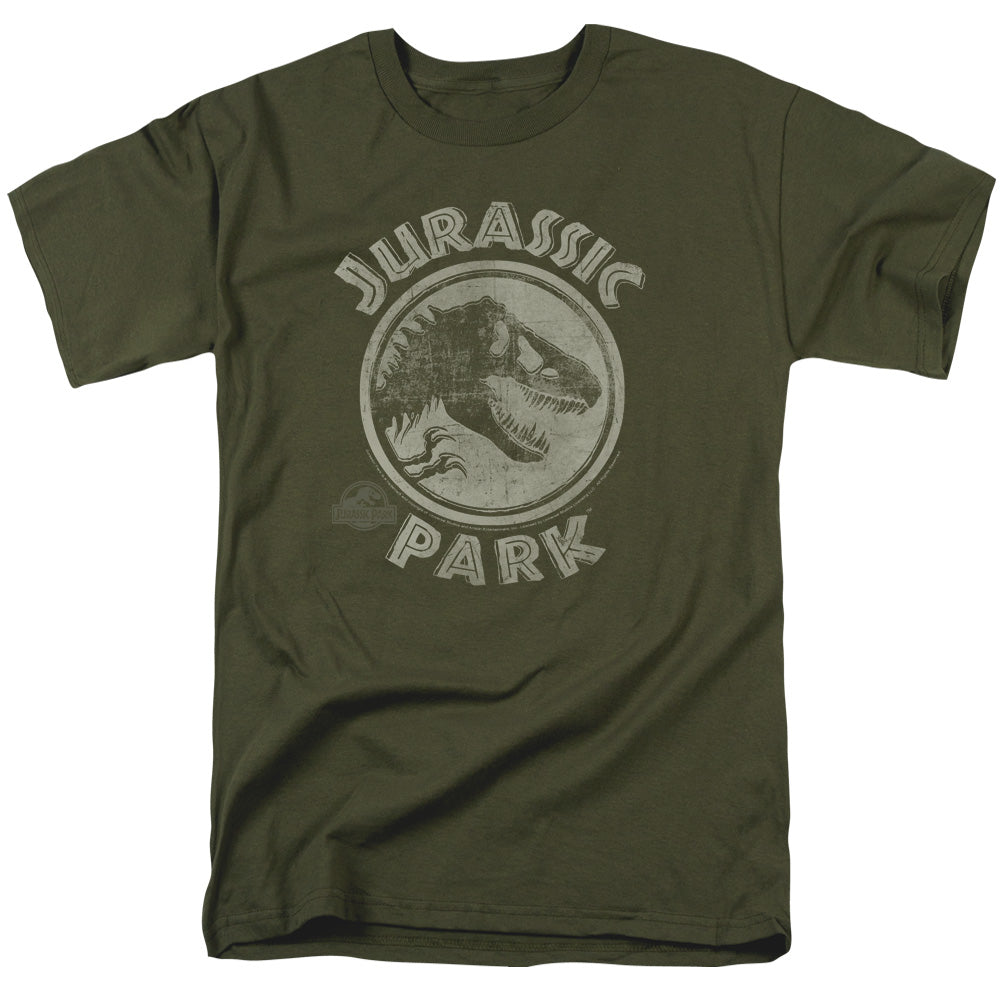 Jurassic Park JP Stamp Men's 18/1 Cotton Short-Sleeve T-Shirt