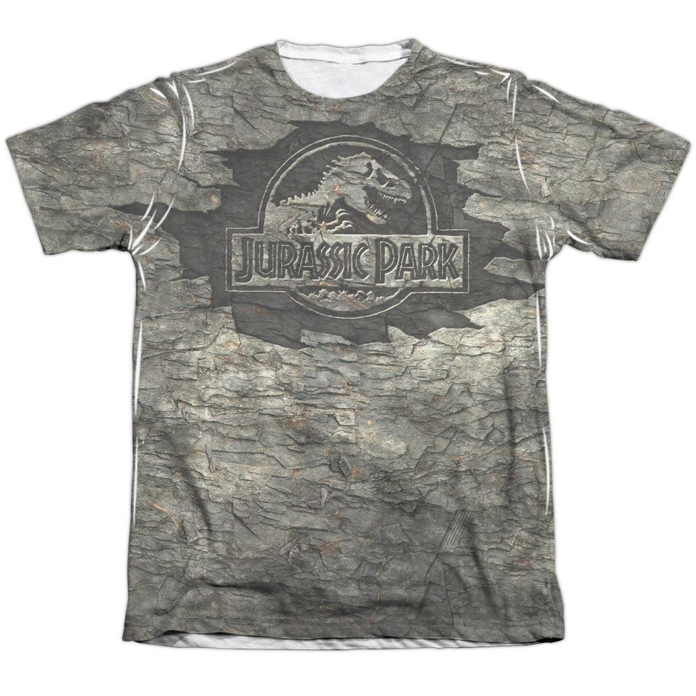 Jurassic Park Jurassic Stone Men's Regular Fit Poly Cotton Short-Sleeve T-Shirt