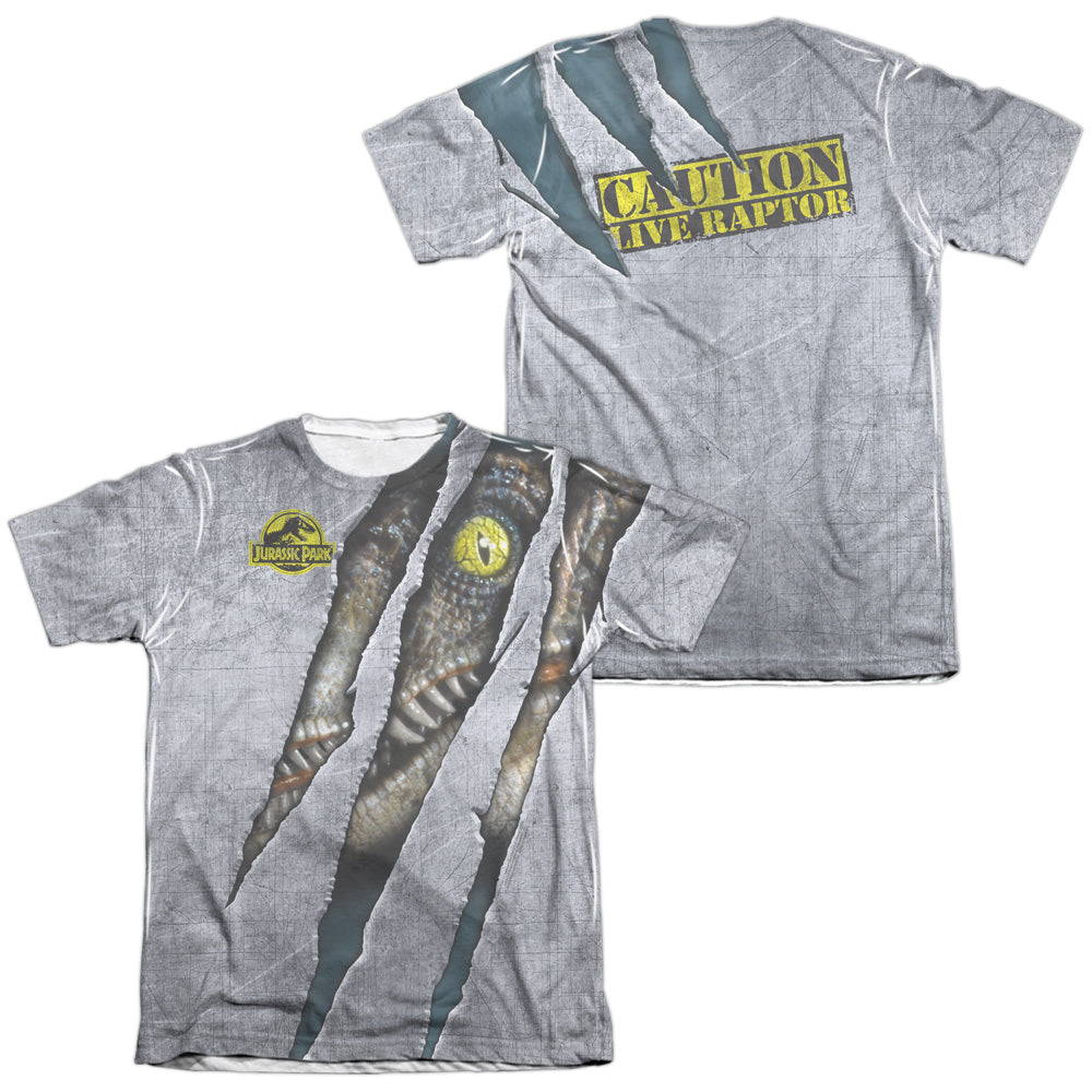 Jurassic Park Live Raptro Men's Regular Fit Poly Cotton Short-Sleeve T-Shirt