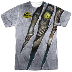 Jurassic Park Live Raptro Men's Regular Fit Polyester Short-Sleeve T-Shirt