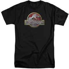 Jurassic Park Logo Men's 18/1 Tall Cotton Short-Sleeve T-Shirt