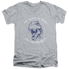 Jurassic Park My Vision Men's 30/1 Cotton Slim V-Neck T-Shirt