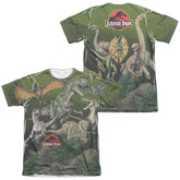 Jurassic Park Pack Of Dinos Men's Regular Fit Poly Cotton Short-Sleeve T-Shirt