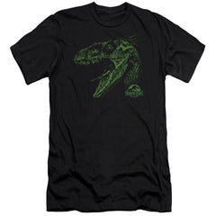 Jurassic Park Raptor Mount Men's Ultra-Soft 30/1 Cotton Slim Short-Sleeve T-Shirt