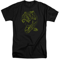 Jurassic Park Rex Mount Men's 18/1 Tall Cotton Short-Sleeve T-Shirt